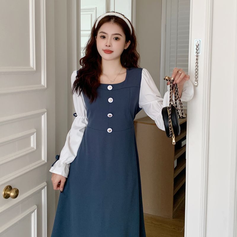 实拍|2024年秋款|大码女装复古方领袖口蝴蝶结茶歇法式显瘦 实拍|2024年秋款|大码女装复古方领袖口蝴蝶结茶歇法式显瘦