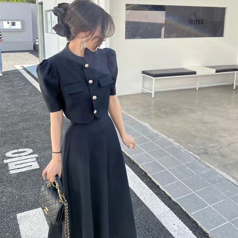 高级感小香风气质洋气套装女夏2025年新款盐系穿搭半身裙两件