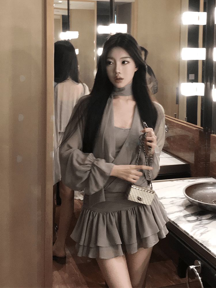 2025新款秋冬微胖mm法式纯欲性感辣妹连衣裙女设计感遮肚显 2025新款秋冬微胖mm法式纯欲性感辣妹连衣裙女设计感遮肚显