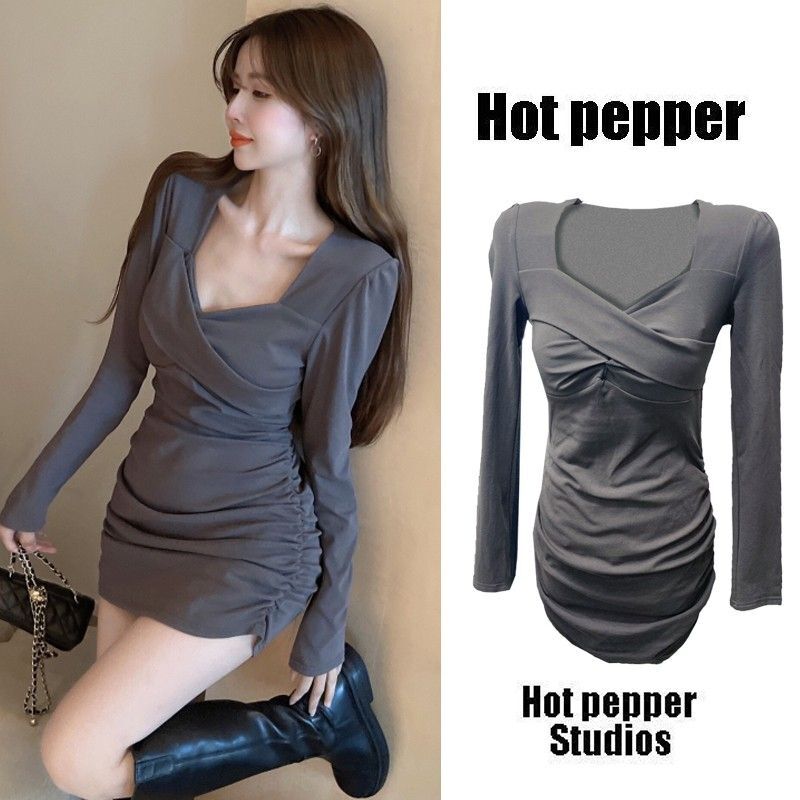 辣妹连衣裙秋装御姐轻熟风新款包臀裙高级感通勤女装气质显瘦裙子