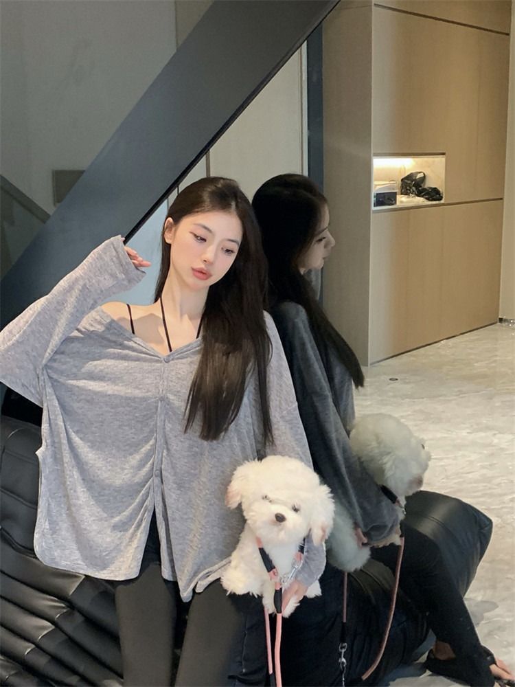 MR 原版面料 防晒开衫女长袖夏季外搭薄款宽松透气上衣微透空