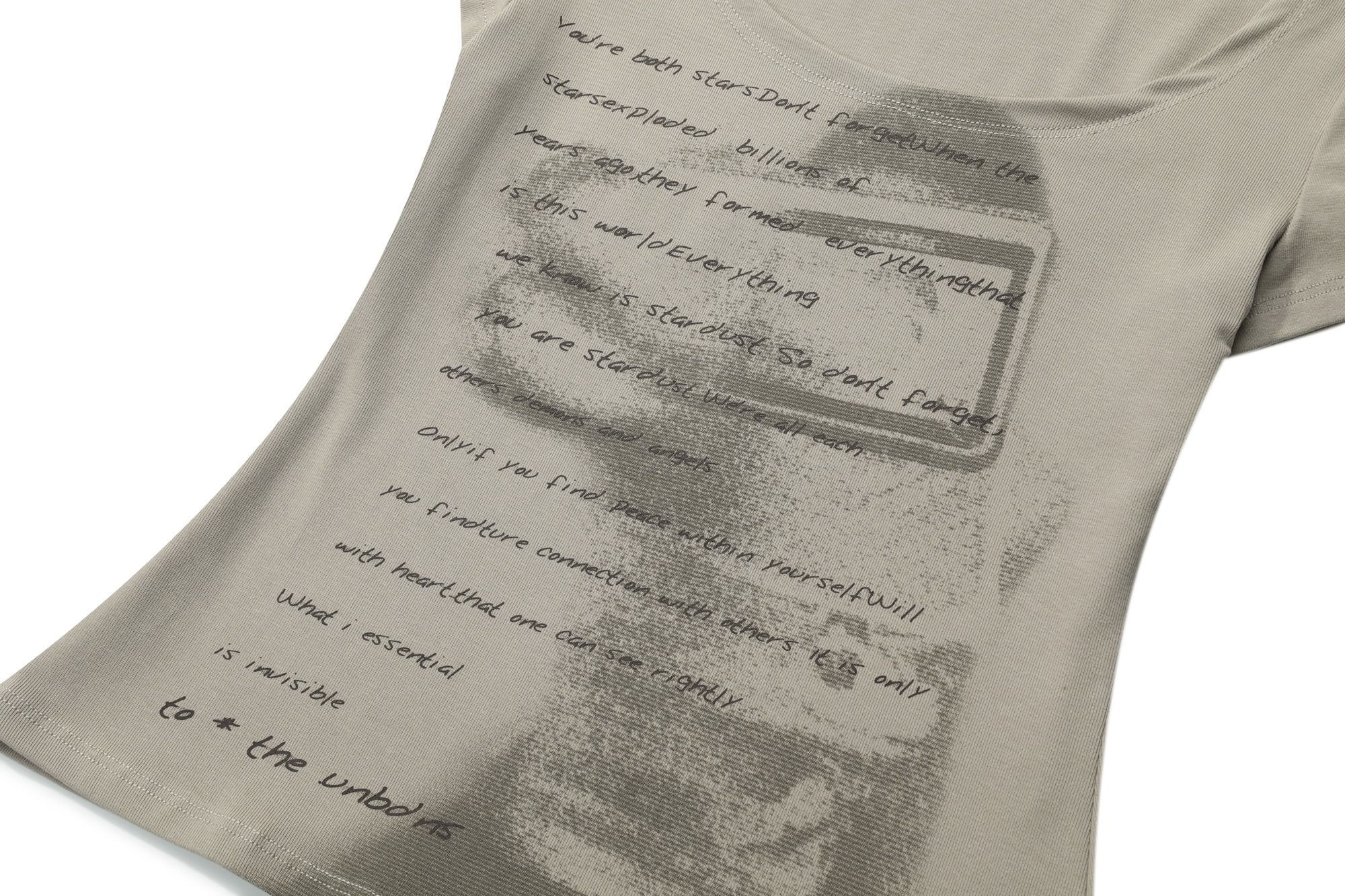 MR 随心裁260克 美式复古U型人影印花女辣妹显瘦小众设计