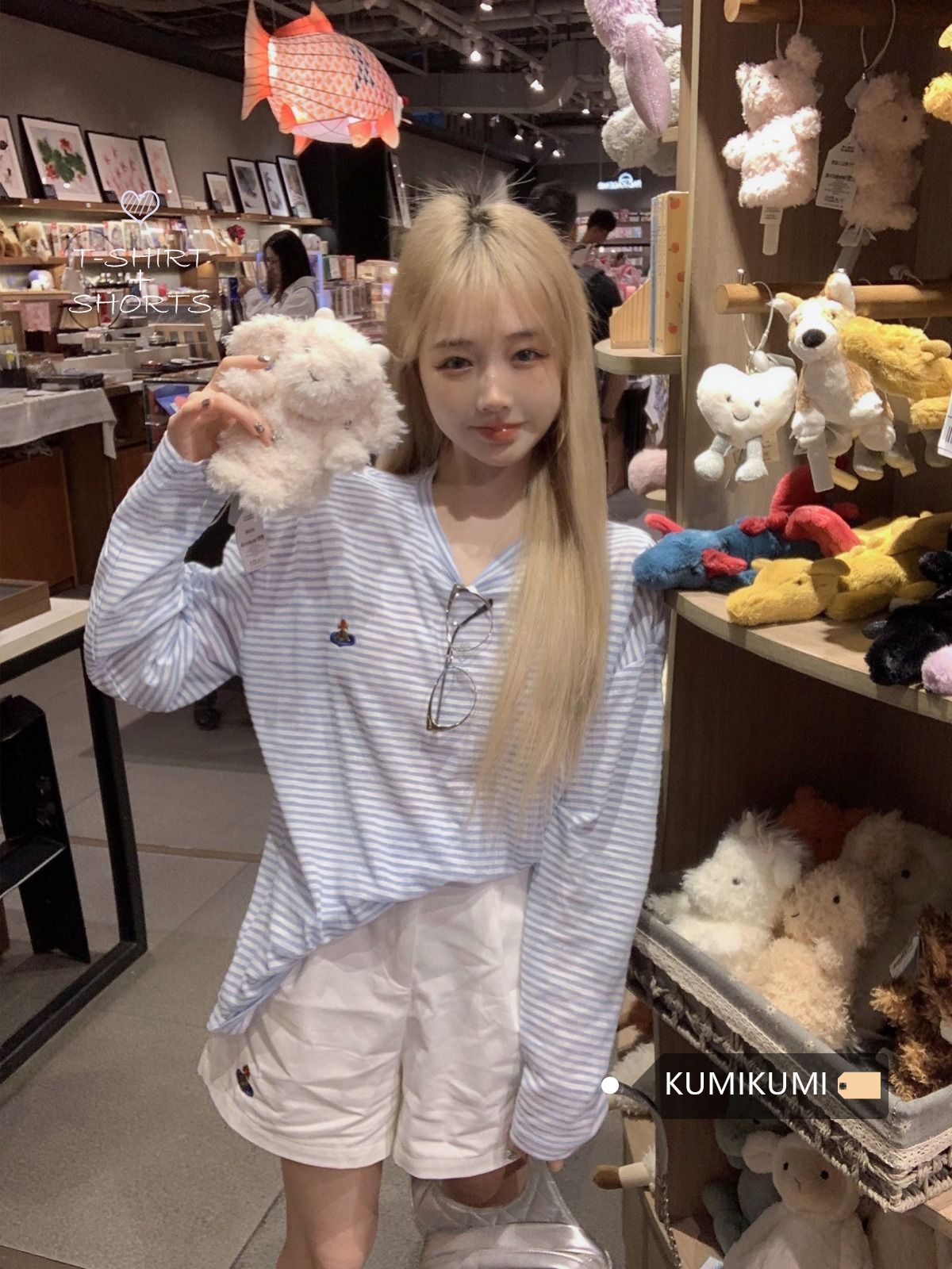 MR 原版面料 慵懒宽松条纹防晒长袖T恤女经典百搭圆领上衣夏 MR 原版面料 慵懒宽松条纹防晒长袖T恤女经典百搭圆领上衣夏