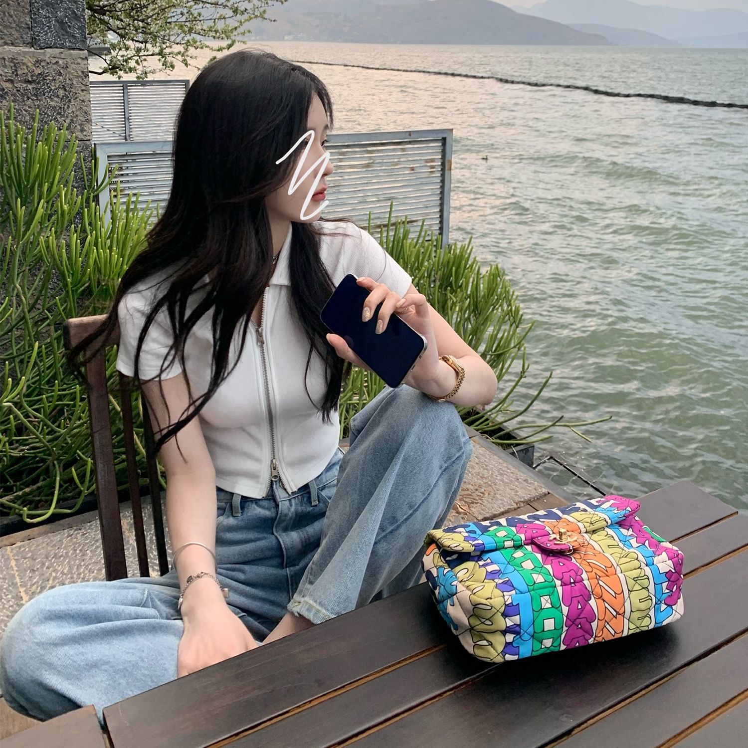 现货#(原版质量) Polo领显瘦t恤女甜美百搭短款上衣夏季