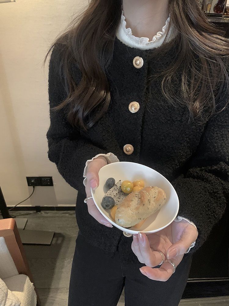 MR 螺纹德绒 半高领双面德绒打底衫女秋冬纯色内搭修身长袖上