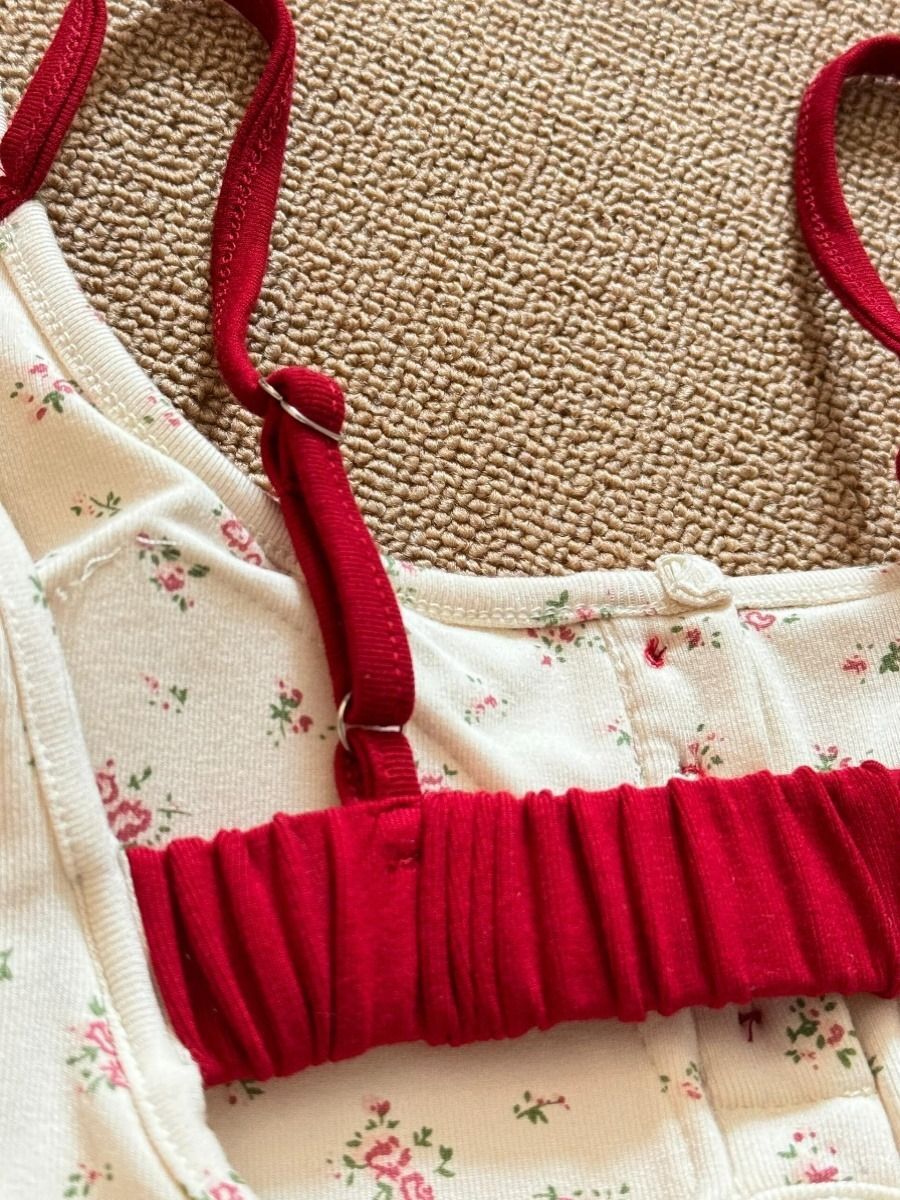 带胸垫 假两件短袖t恤女夏季新款设计感小众性感辣妹露背上