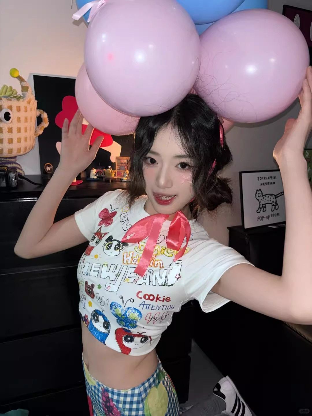 1*1纯棉 高弹力新款夏季短袖短款搭配高腰裤修身显瘦洋气上衣