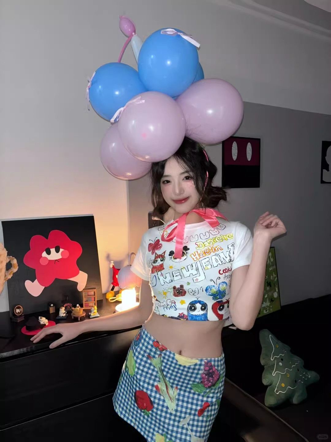 1*1纯棉 高弹力新款夏季短袖短款搭配高腰裤修身显瘦洋气上衣