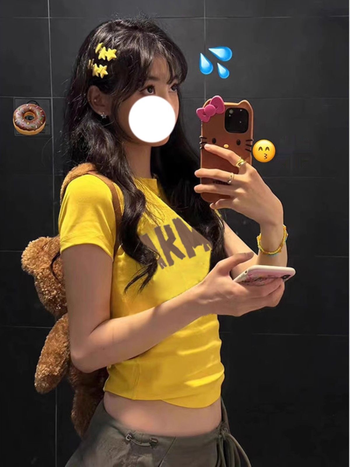 【1*1纯棉 常规款】印花正肩常规短袖 高弹力新款夏季修身显 【1*1纯棉 常规款】印花正肩常规短袖 高弹力新款夏季修身显