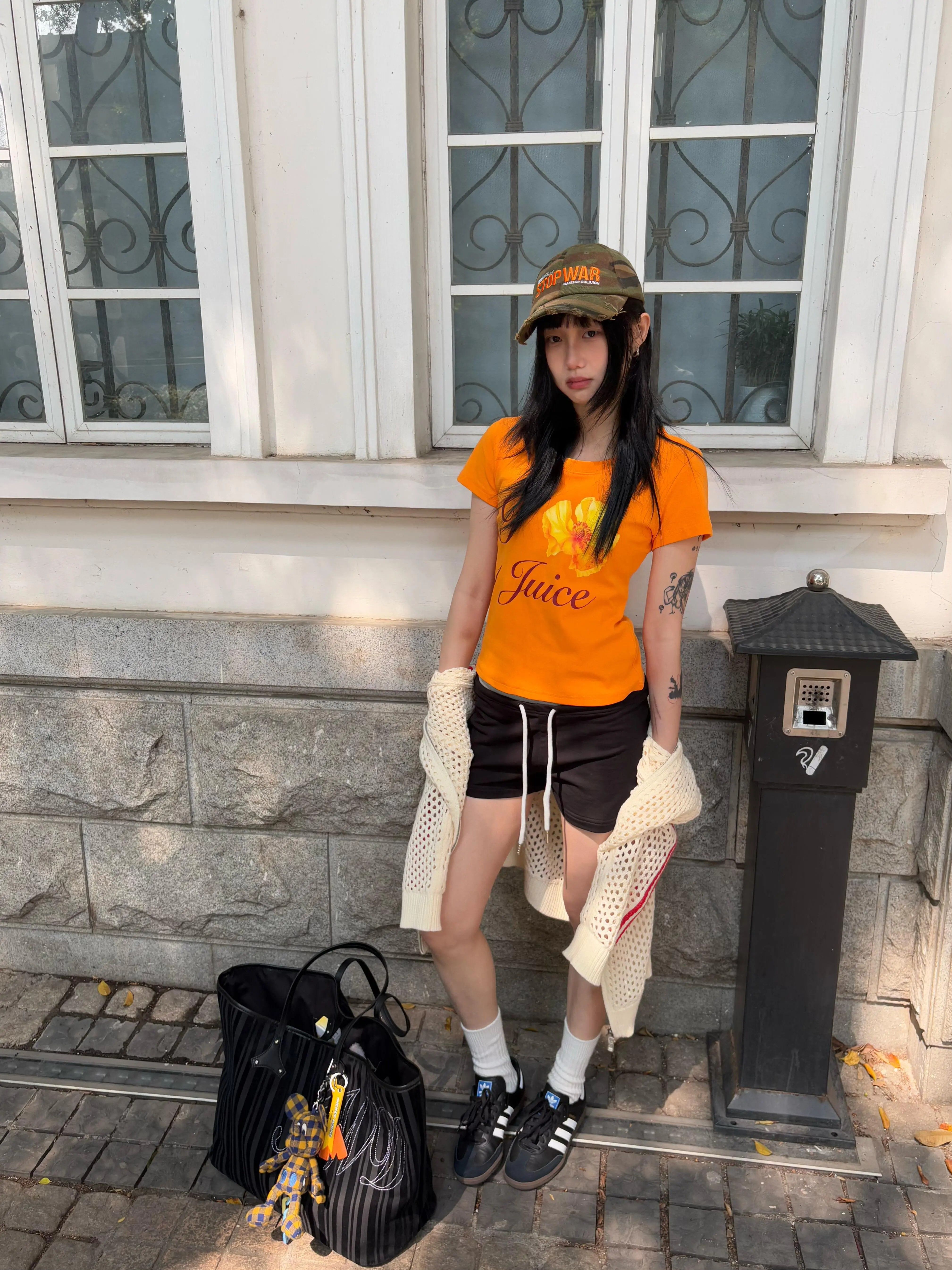 【1*1纯棉 常规款】印花正肩常规短袖 高弹力新款夏季修身显 【1*1纯棉 常规款】印花正肩常规短袖 高弹力新款夏季修身显