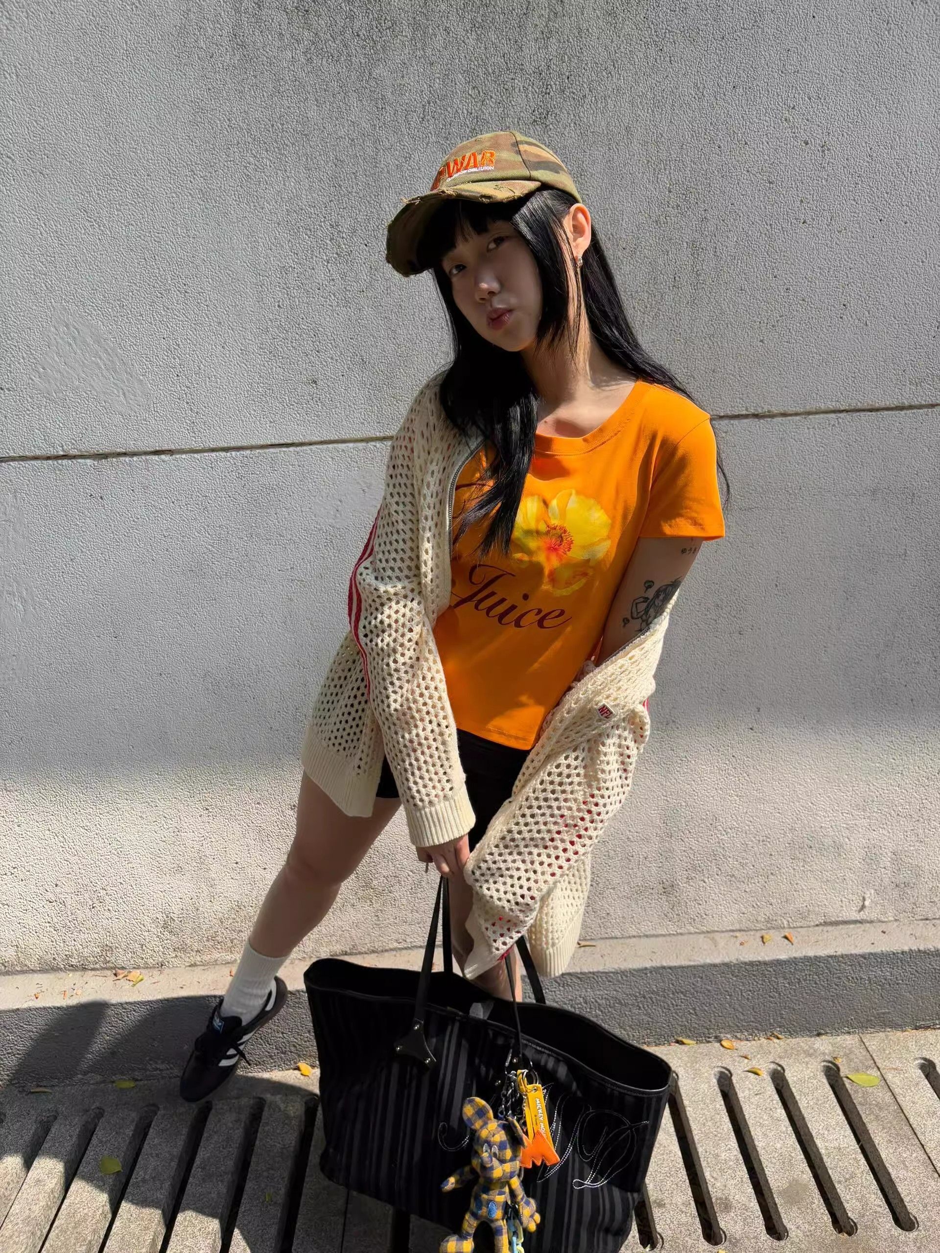 【1*1纯棉 常规款】印花正肩常规短袖 高弹力新款夏季修身显