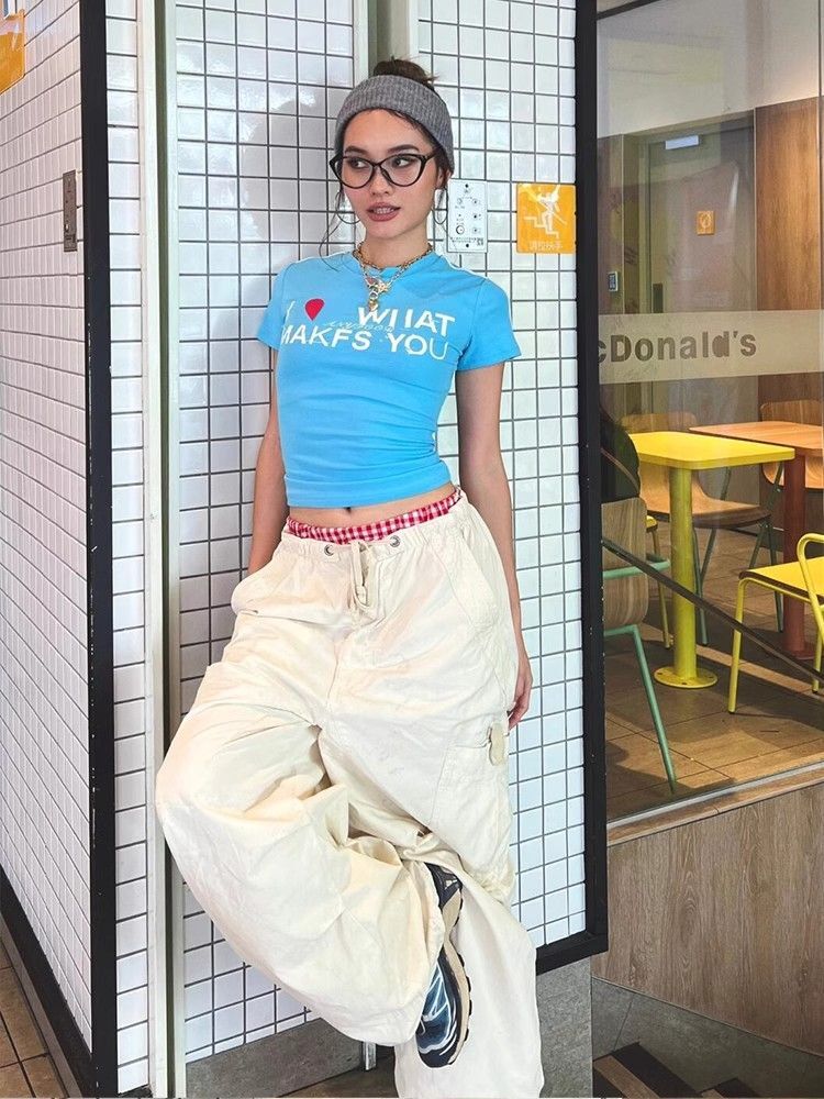 1*1纯棉 高弹力新款夏季短袖短款搭配高腰裤修身显瘦洋气上衣 1*1纯棉 高弹力新款夏季短袖短款搭配高腰裤修身显瘦洋气上衣