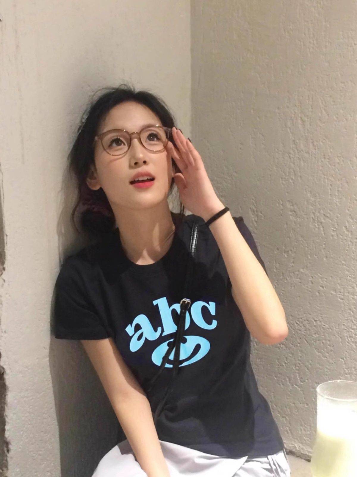 【1*1纯棉 常规款】印花正肩常规短袖 高弹力新款夏季修身显