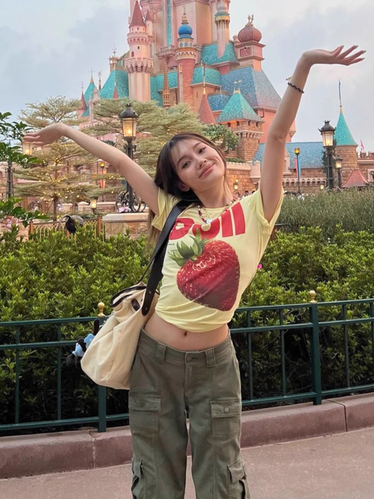 【1*1纯棉 常规款】印花正肩常规短袖 高弹力新款夏季修身显