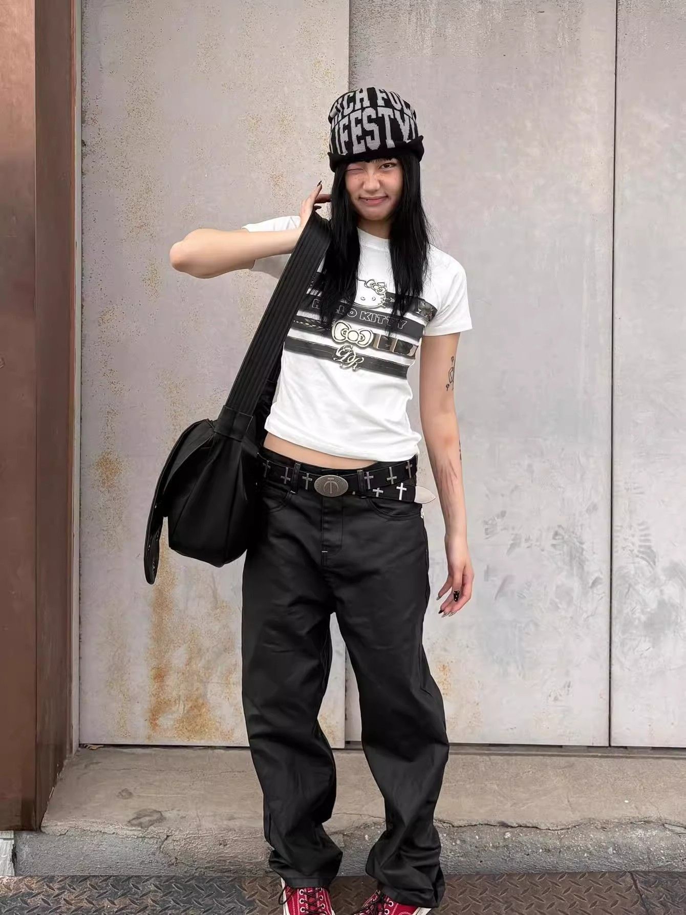 【1*1纯棉 常规款】印花正肩常规短袖 高弹力新款夏季修身显