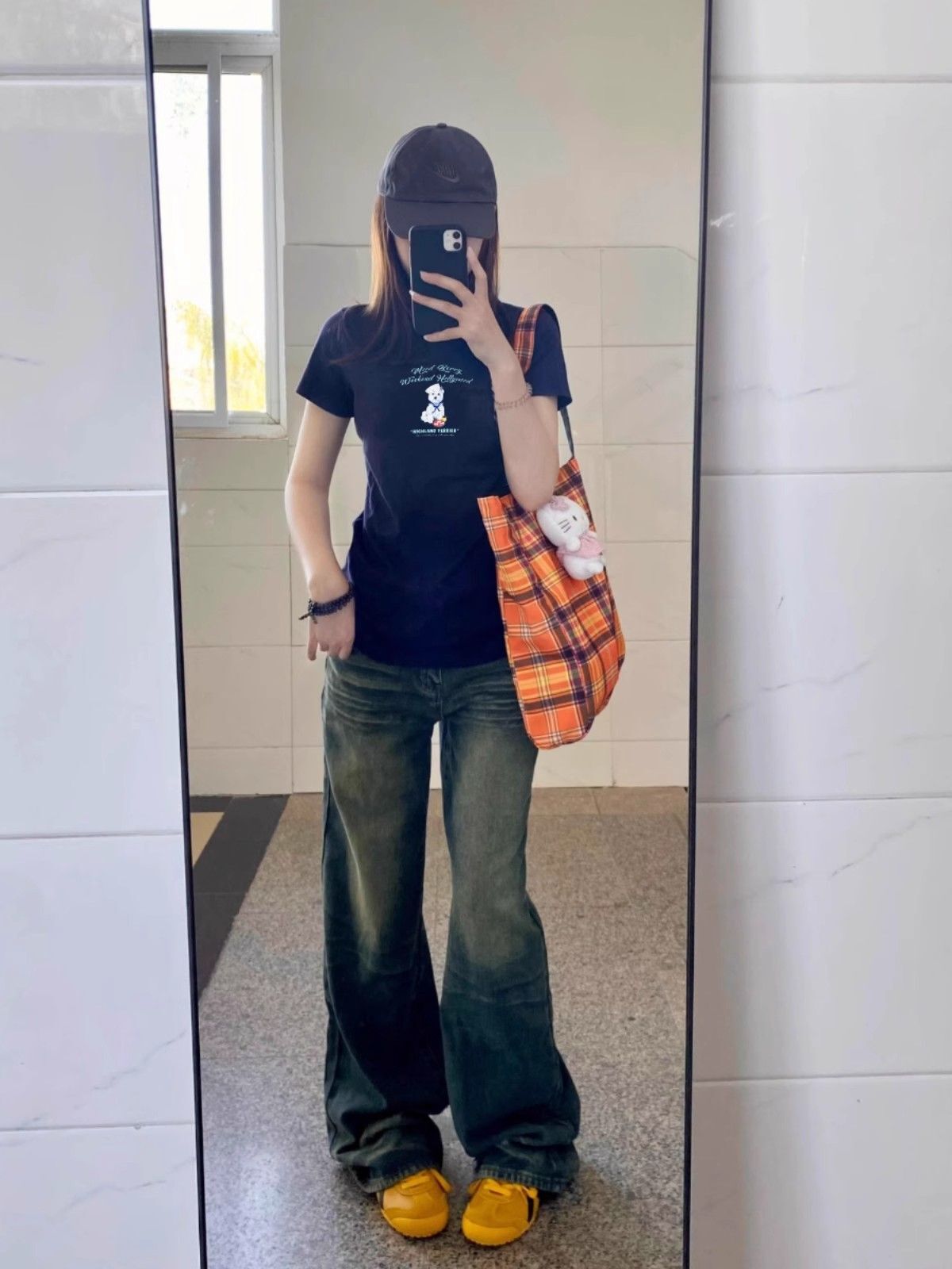 【1*1纯棉 常规款】印花正肩常规短袖 高弹力新款夏季修身显