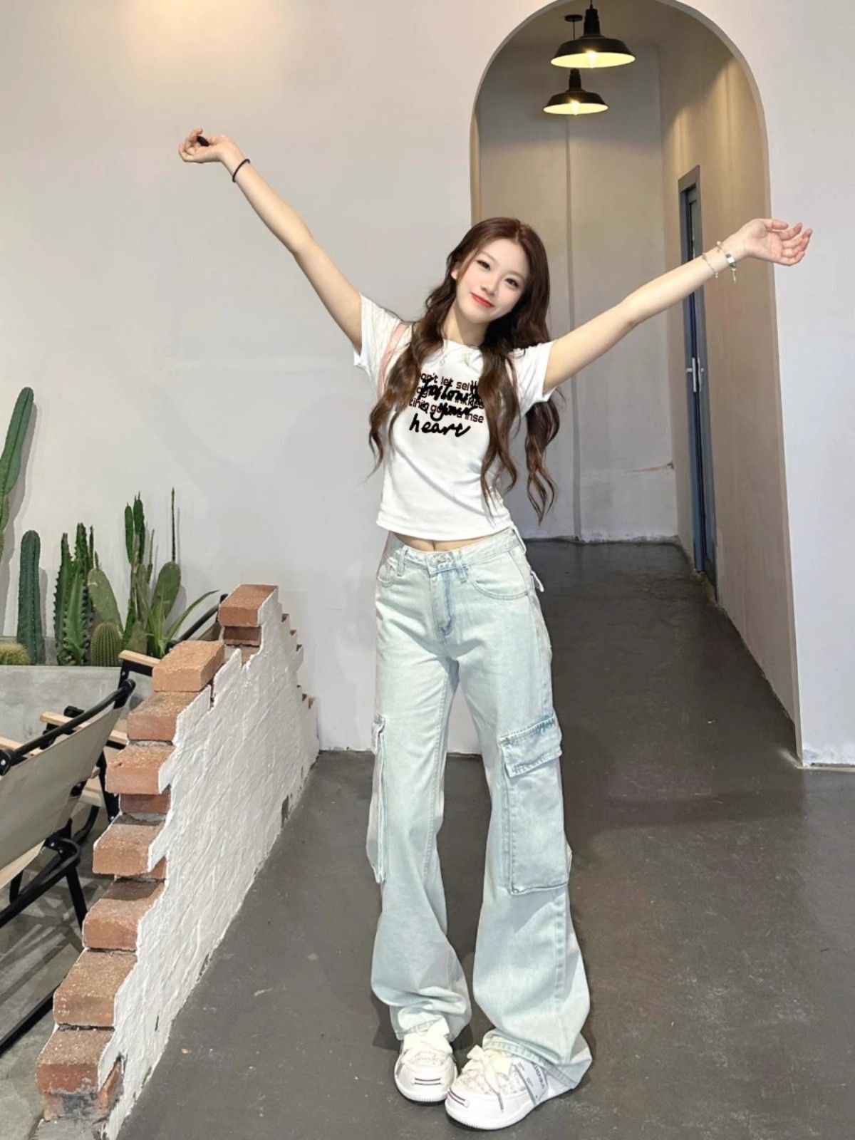 【1*1纯棉 常规款】印花正肩常规短袖 高弹力新款夏季修身显 【1*1纯棉 常规款】印花正肩常规短袖 高弹力新款夏季修身显