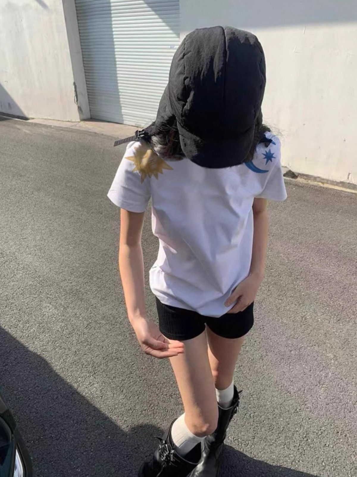 【1*1纯棉 常规款】印花正肩常规短袖 高弹力新款夏季修身显