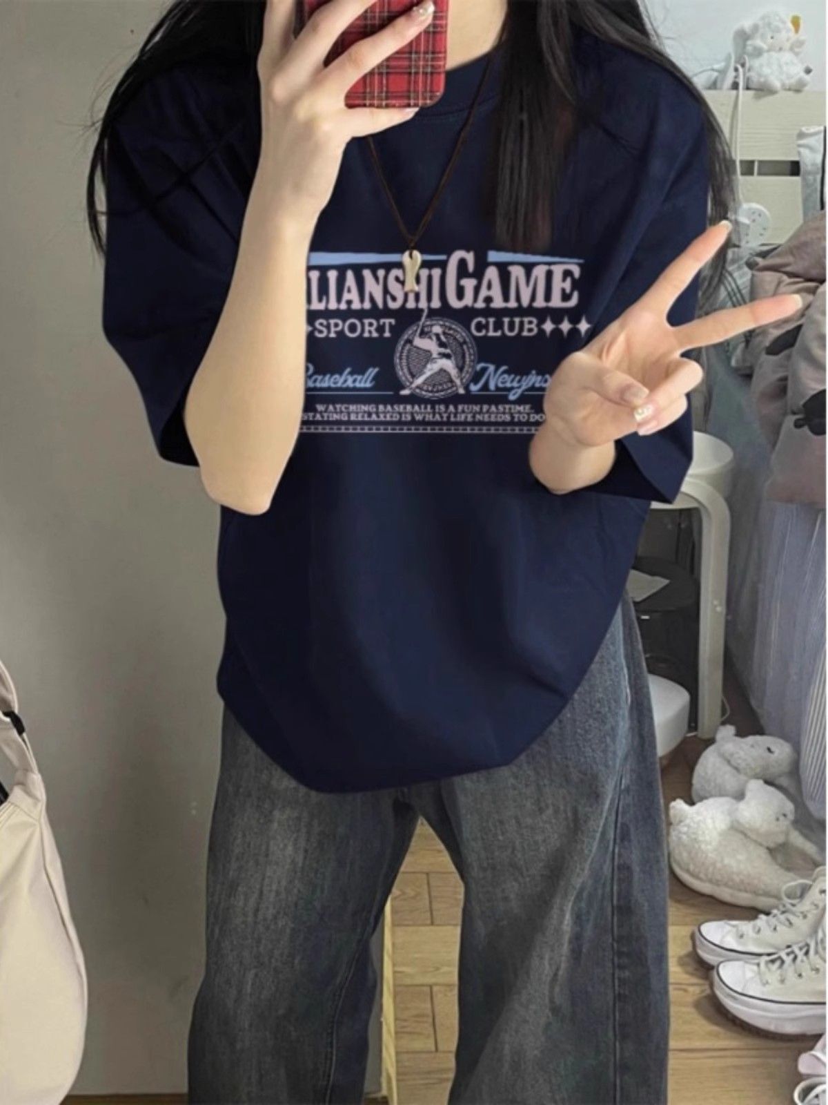 高品质纯棉200克精梳紧密100%棉宽松短袖t恤女