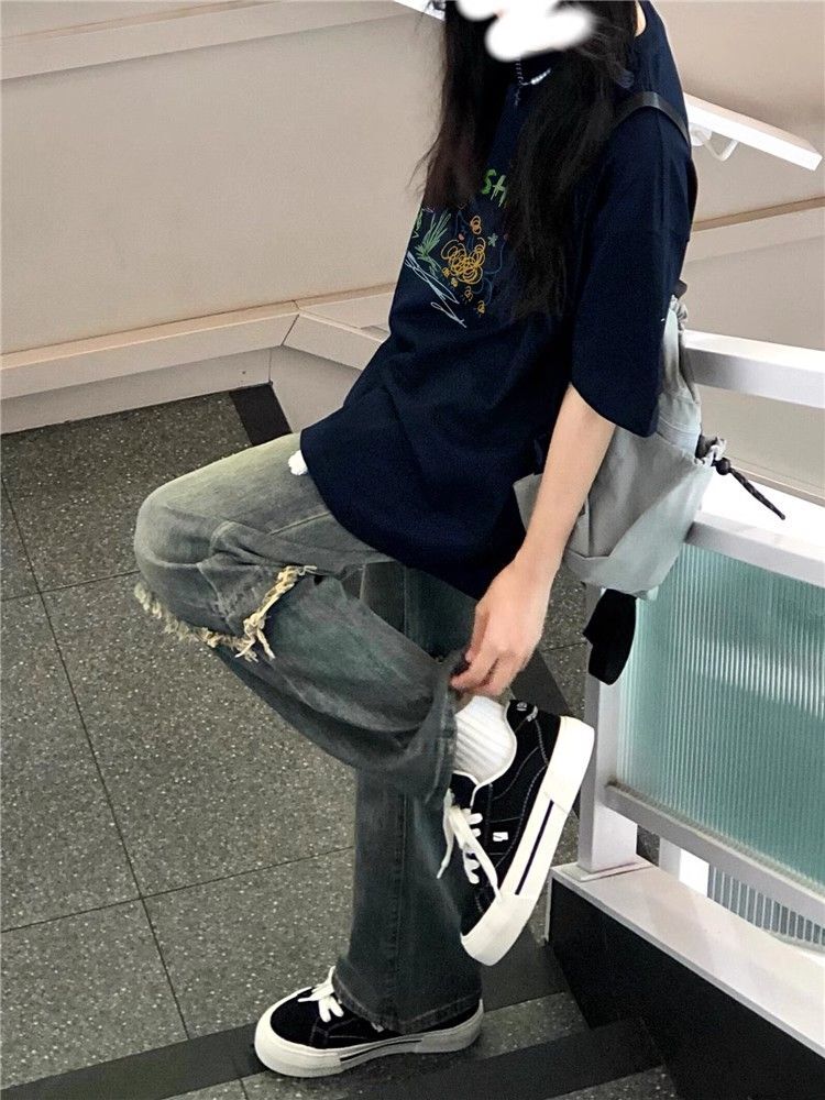 高品质纯棉200克精梳紧密100%棉宽松短袖t恤女