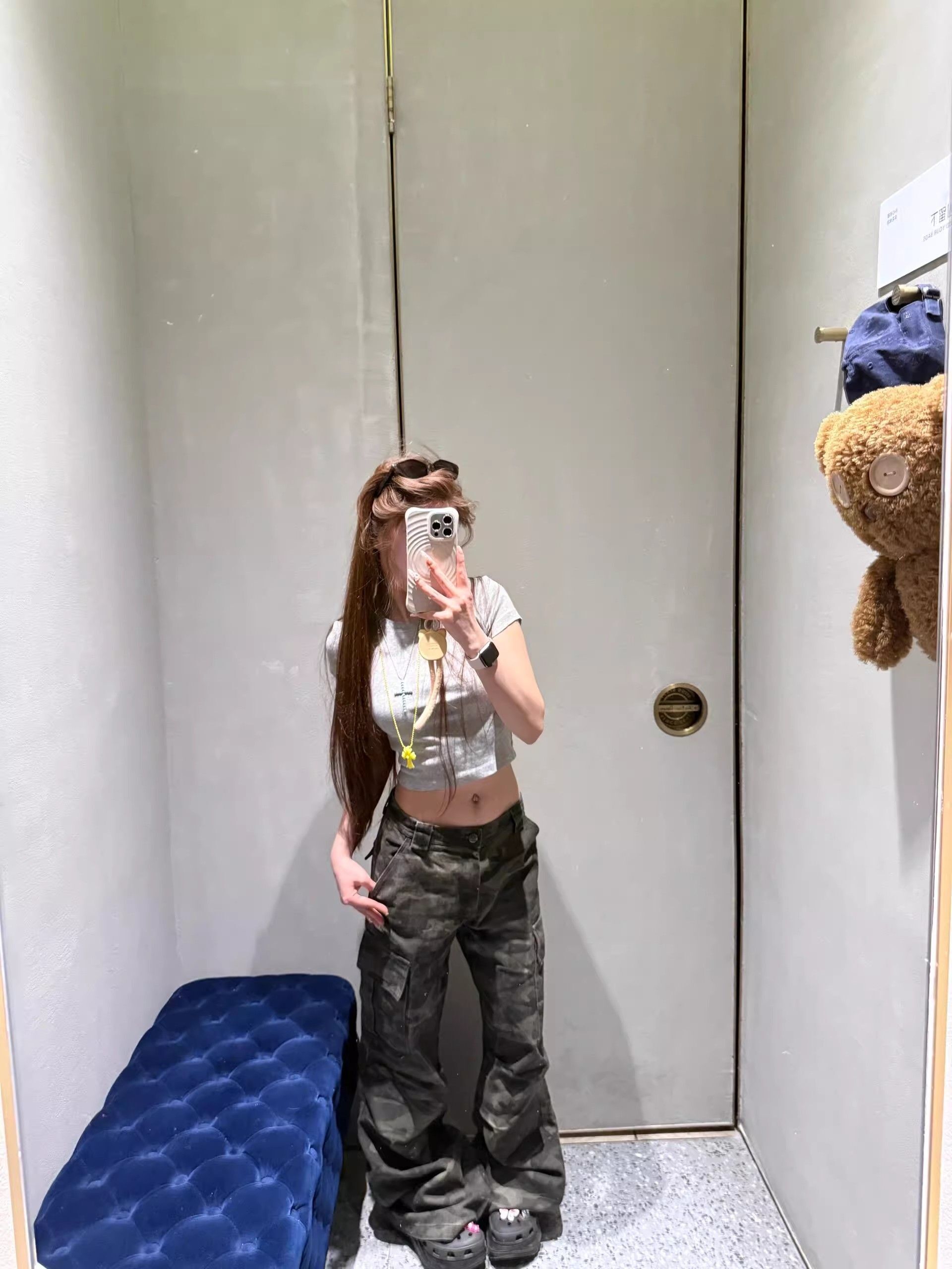 1*1纯棉 高弹力新款夏季短袖短款搭配高腰裤修身显瘦洋气上衣