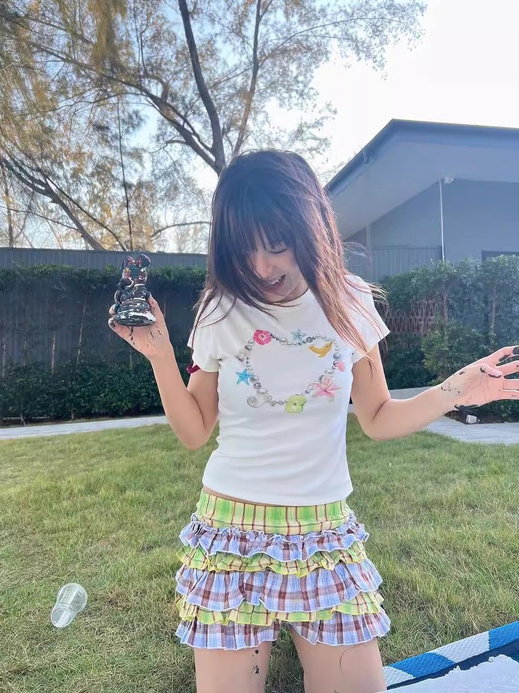 【1*1纯棉 常规款】印花正肩常规短袖 高弹力新款夏季修身显 【1*1纯棉 常规款】印花正肩常规短袖 高弹力新款夏季修身显