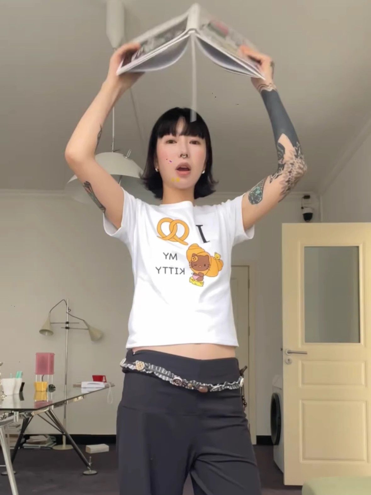 【1*1纯棉 常规款】印花正肩常规短袖 高弹力新款夏季修身显 【1*1纯棉 常规款】印花正肩常规短袖 高弹力新款夏季修身显