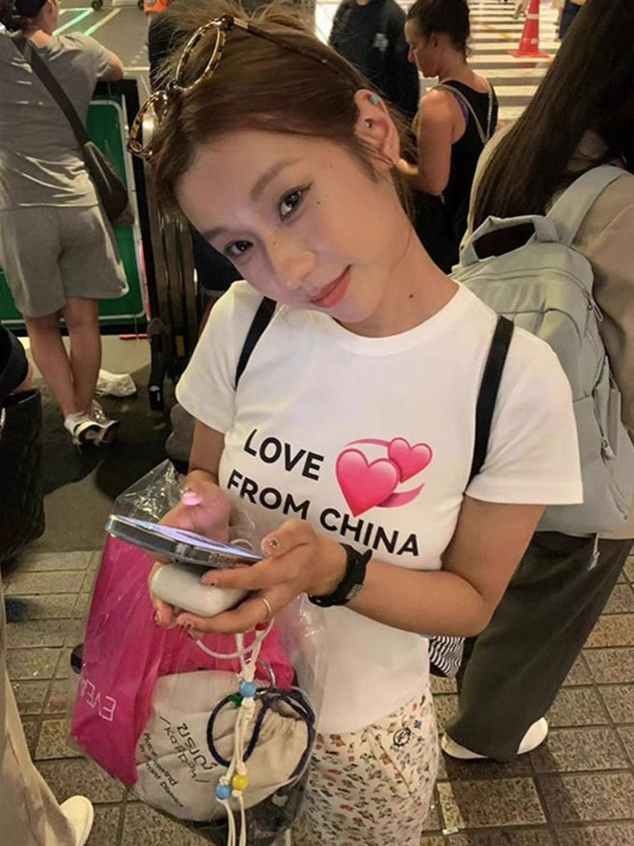 【1*1纯棉 常规款】印花正肩常规短袖 高弹力新款夏季修身显 【1*1纯棉 常规款】印花正肩常规短袖 高弹力新款夏季修身显