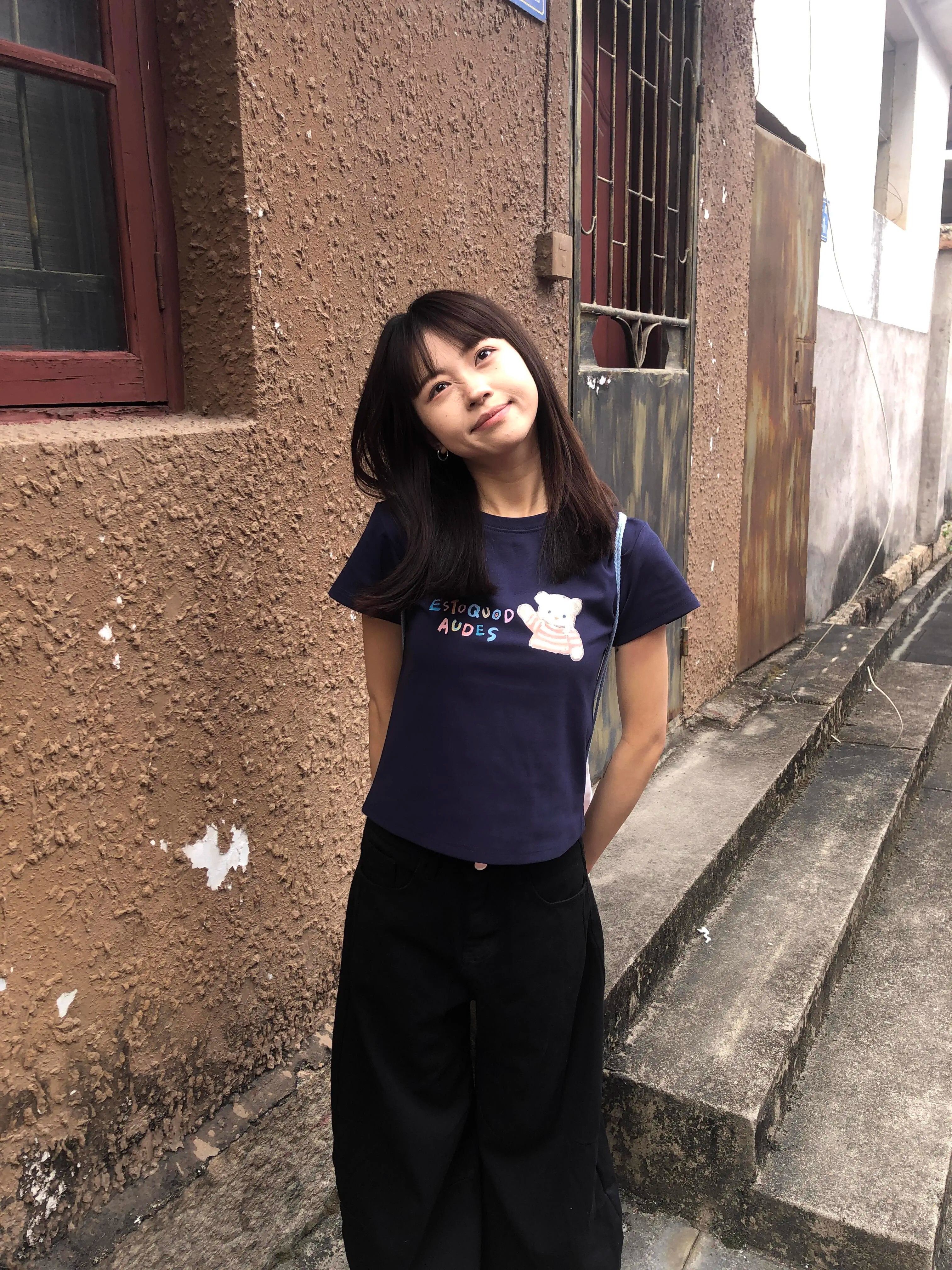 【1*1纯棉 常规款】印花正肩常规短袖 高弹力新款夏季修身显 【1*1纯棉 常规款】印花正肩常规短袖 高弹力新款夏季修身显