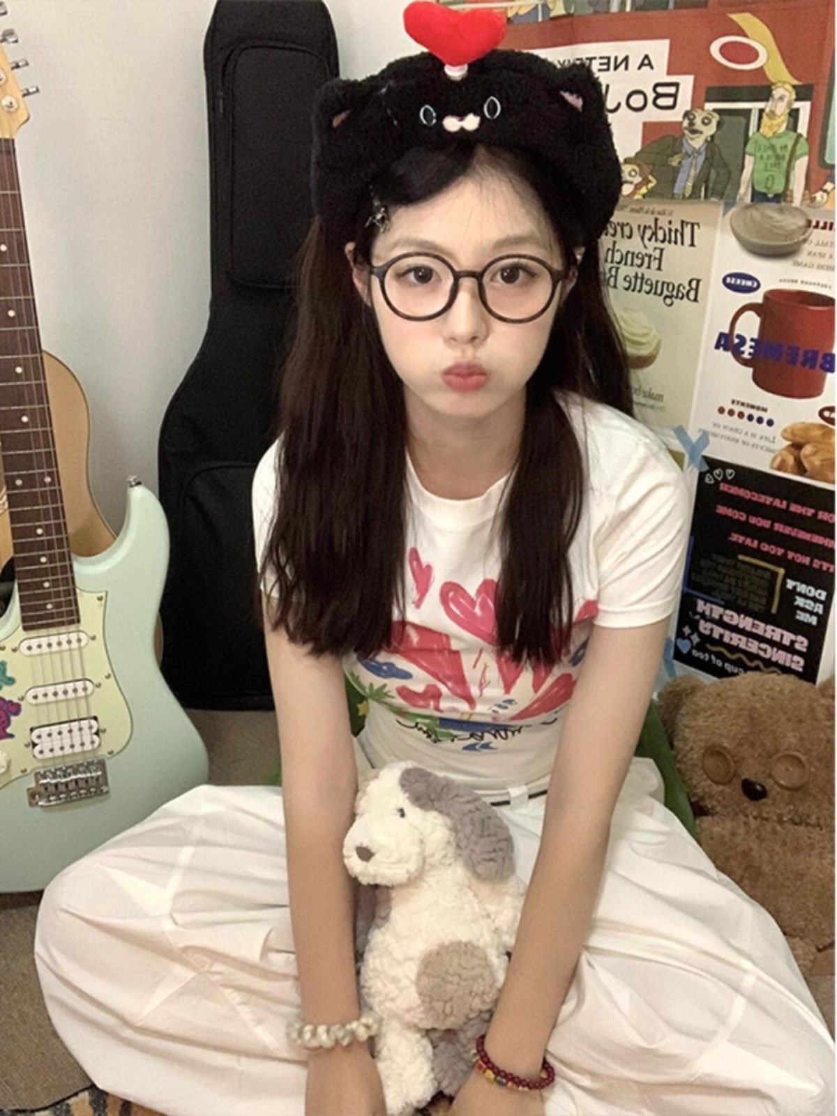 1*1纯棉 高弹力新款夏季短袖短款搭配高腰裤修身显瘦洋气上衣