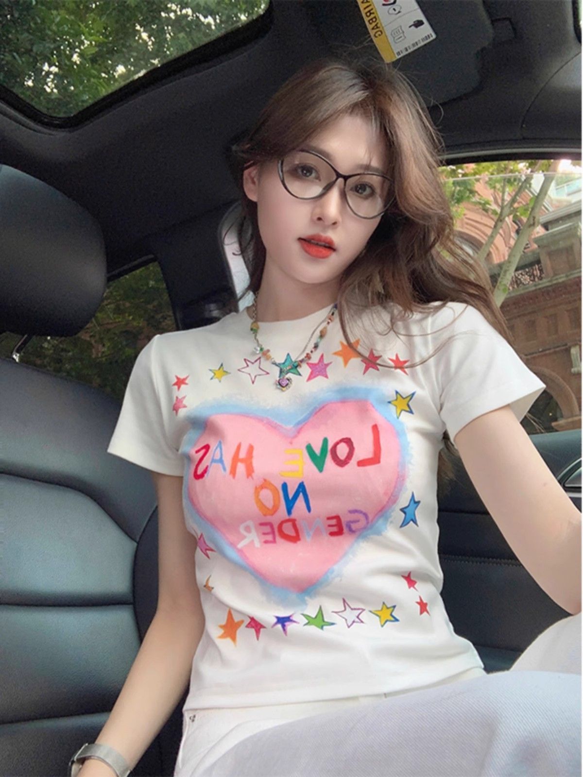 【1*1纯棉 常规款】印花正肩常规短袖 高弹力新款夏季修身显 【1*1纯棉 常规款】印花正肩常规短袖 高弹力新款夏季修身显