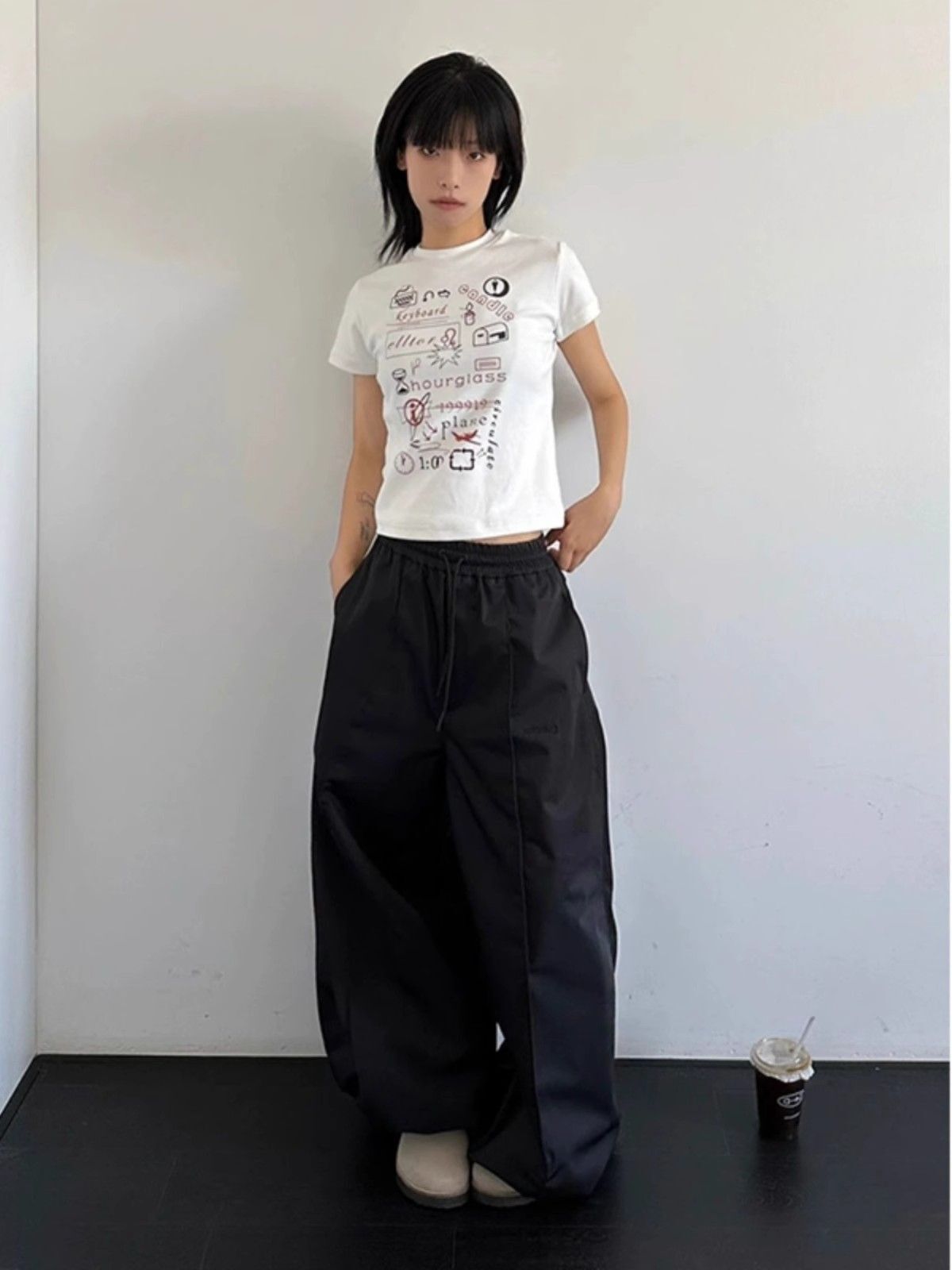 【1*1纯棉 常规款】印花正肩常规短袖 高弹力新款夏季修身显 【1*1纯棉 常规款】印花正肩常规短袖 高弹力新款夏季修身显