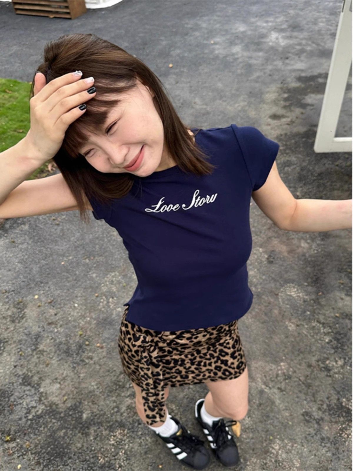 【1*1纯棉 常规款】印花正肩常规短袖 高弹力新款夏季修身显 【1*1纯棉 常规款】印花正肩常规短袖 高弹力新款夏季修身显