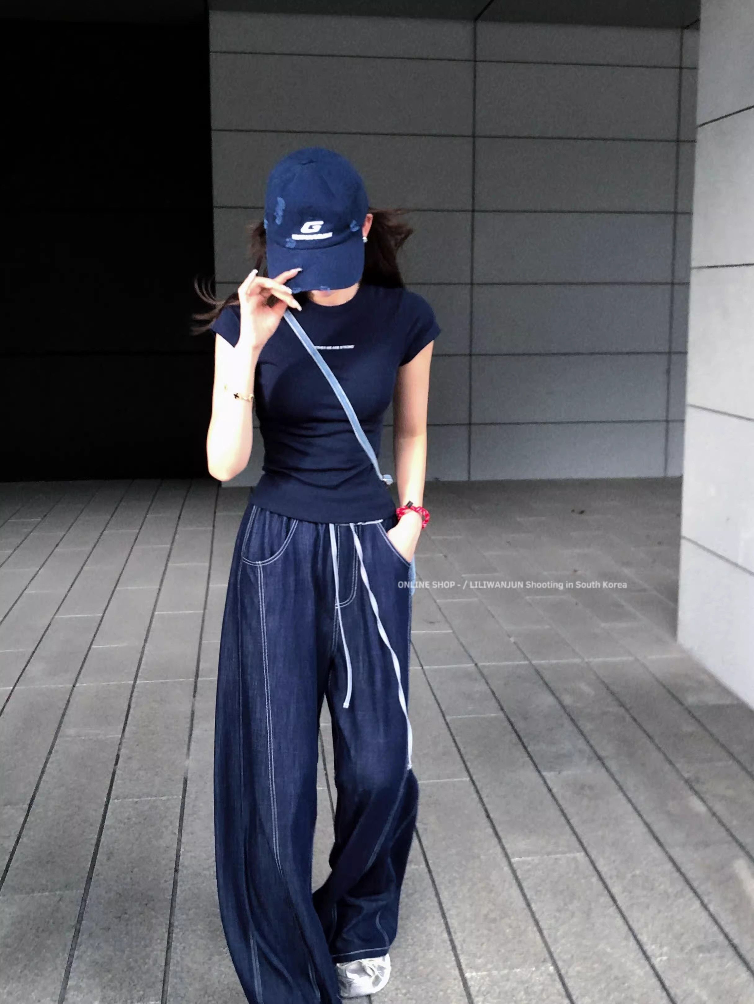 【1*1纯棉 常规款】印花正肩常规短袖 高弹力新款夏季修身显