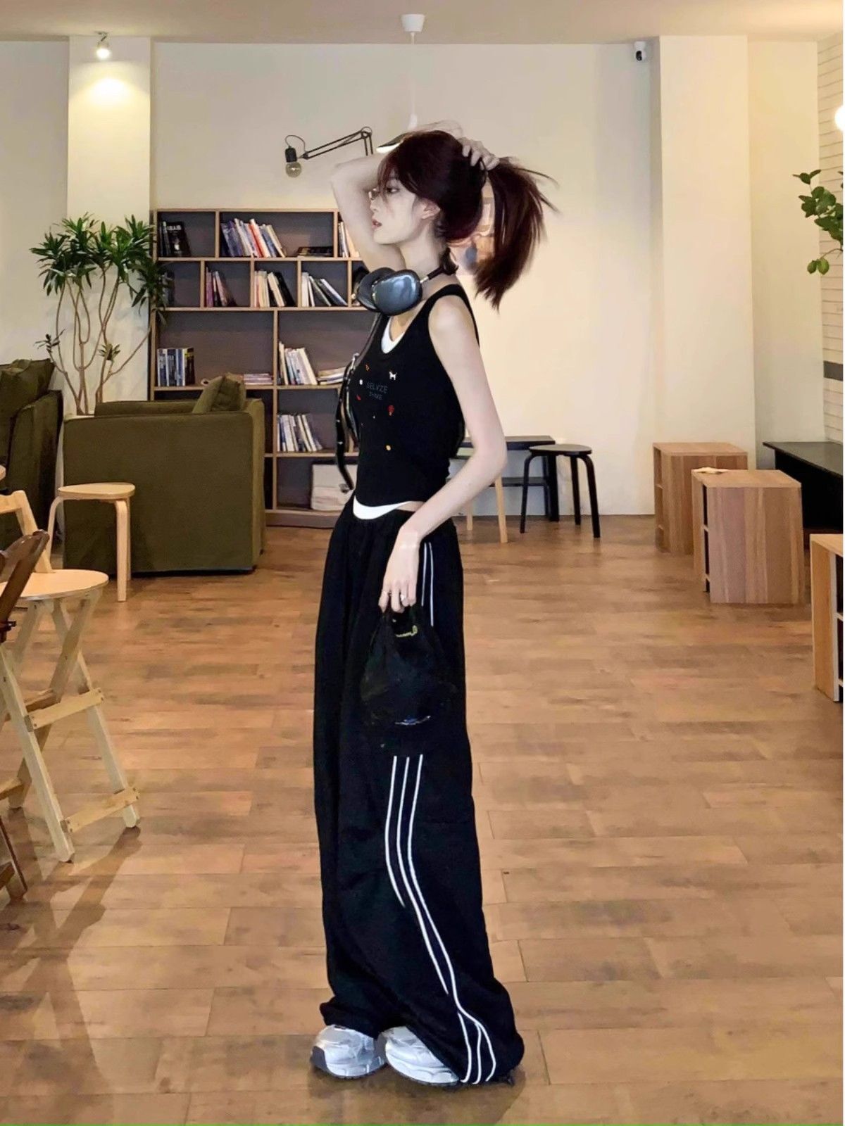 【包肩包领】夏日多巴胺穿搭无袖t恤美式短款辣妹修身显瘦小背心