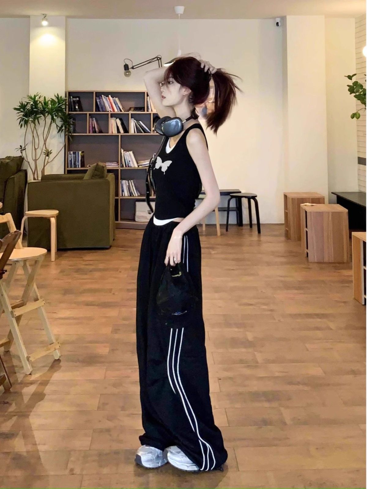 【包肩包领】夏日多巴胺穿搭无袖t恤美式短款辣妹修身显瘦小背心