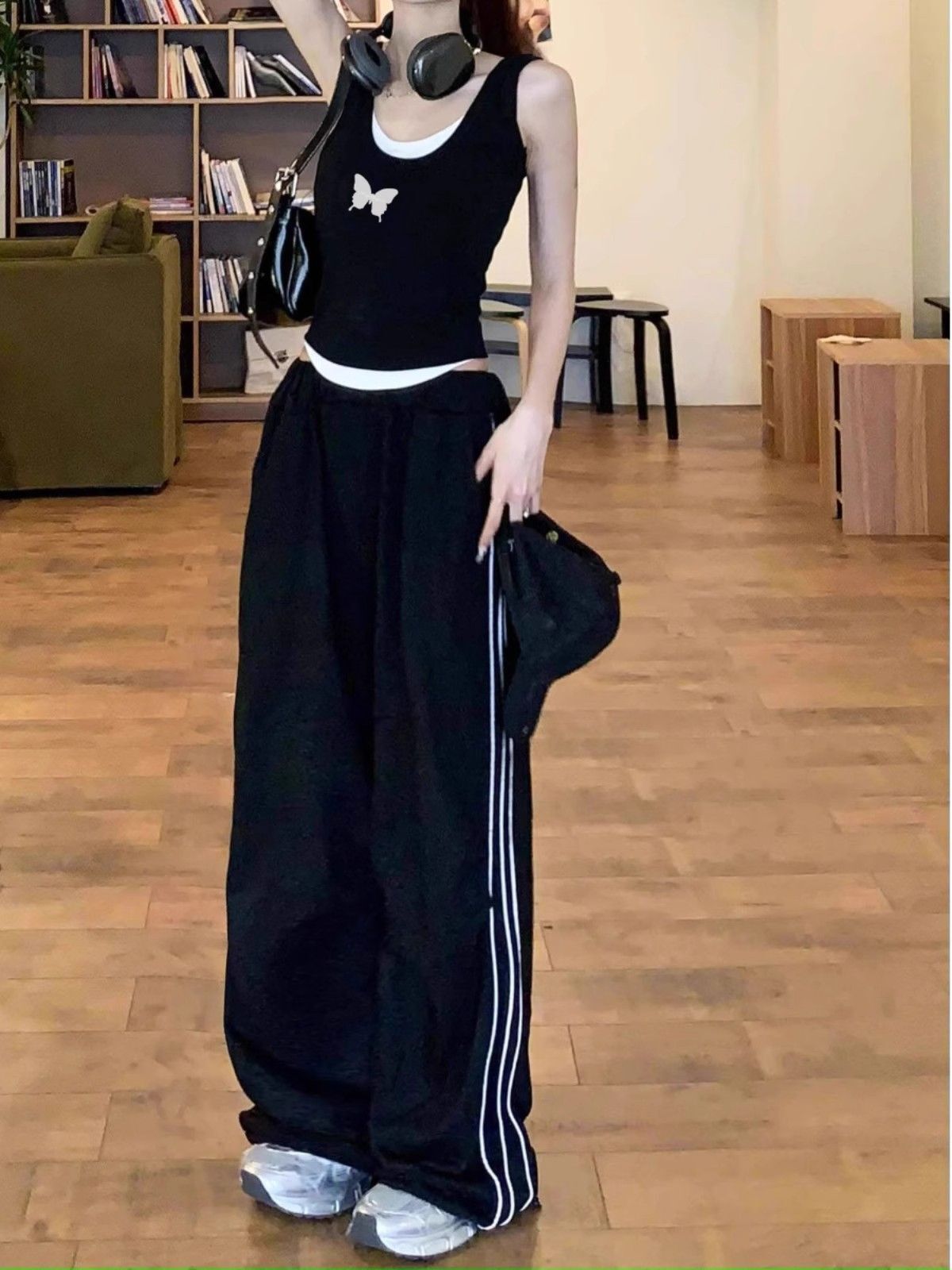 【包肩包领】夏日多巴胺穿搭无袖t恤美式短款辣妹修身显瘦小背心