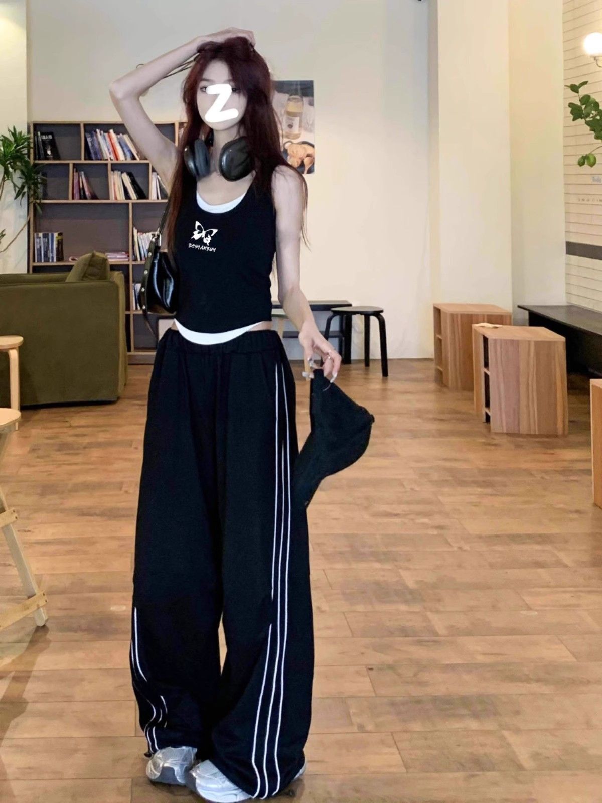 【包肩包领】夏日多巴胺穿搭无袖t恤美式短款辣妹修身显瘦小背心