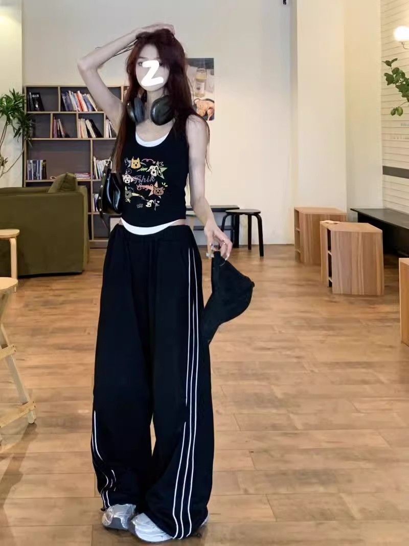 【包肩包领】夏日多巴胺穿搭无袖t恤美式短款辣妹修身显瘦小背心 【包肩包领】夏日多巴胺穿搭无袖t恤美式短款辣妹修身显瘦小背心