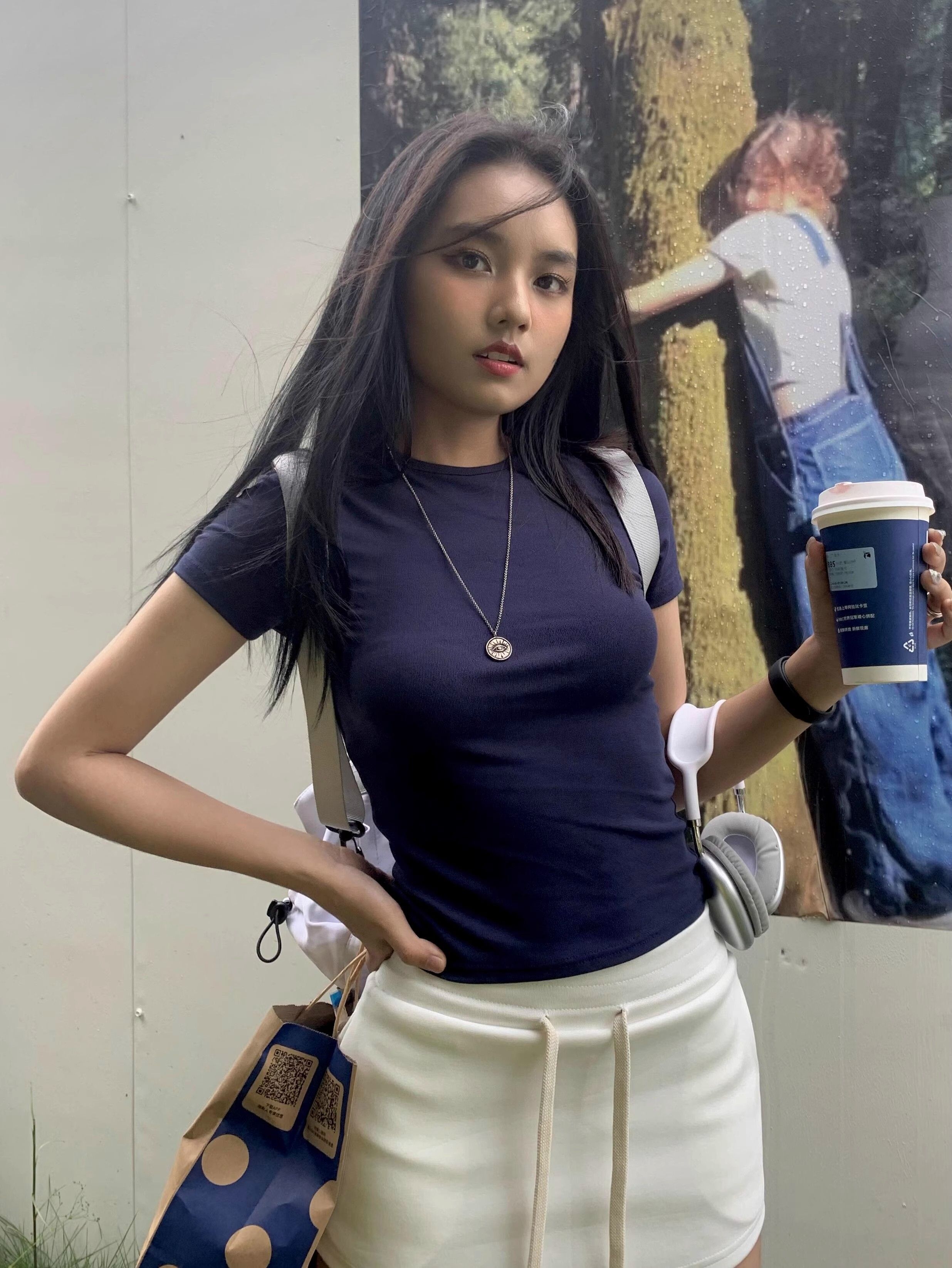 【1*1纯棉 常规款】印花正肩常规短袖 高弹力新款夏季修身显 【1*1纯棉 常规款】印花正肩常规短袖 高弹力新款夏季修身显