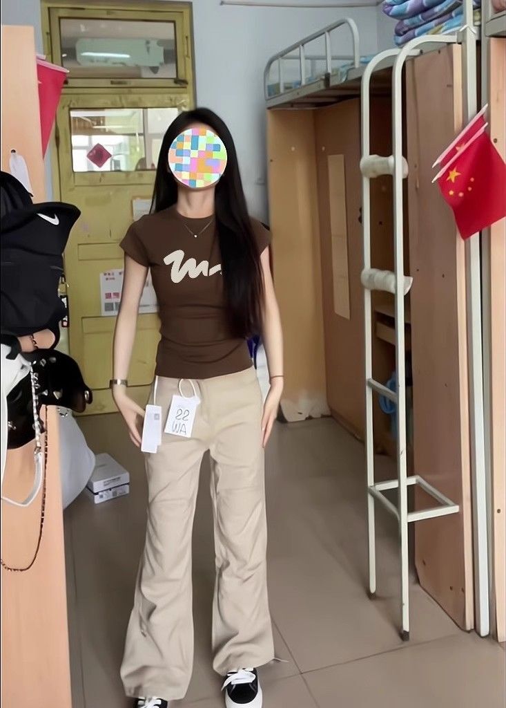 【1*1纯棉 常规款】印花正肩常规短袖 高弹力新款夏季修身显