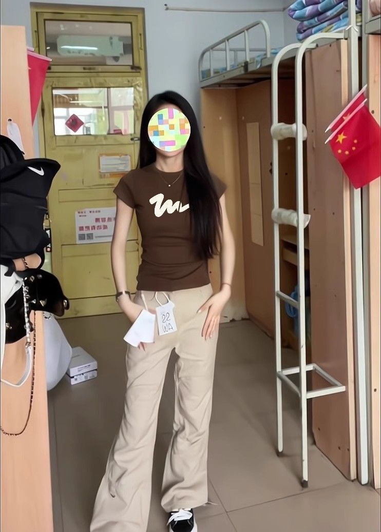 【1*1纯棉 常规款】印花正肩常规短袖 高弹力新款夏季修身显