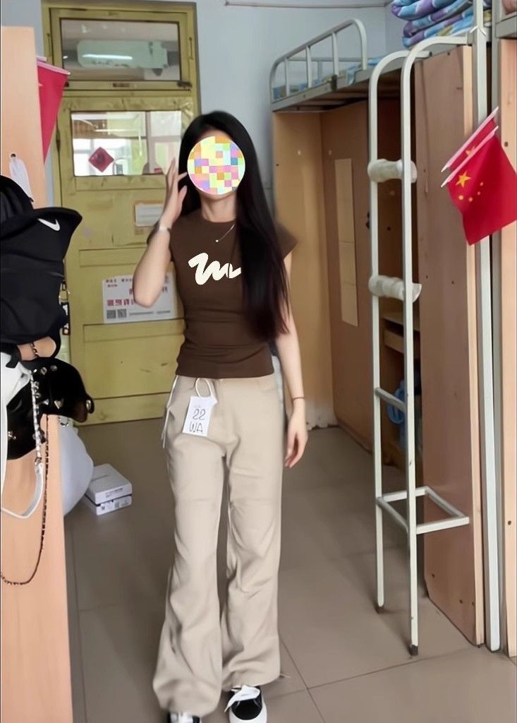 【1*1纯棉 常规款】印花正肩常规短袖 高弹力新款夏季修身显