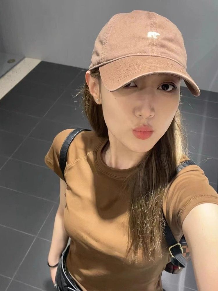 【1*1纯棉 常规款】印花正肩常规短袖 高弹力新款夏季修身显