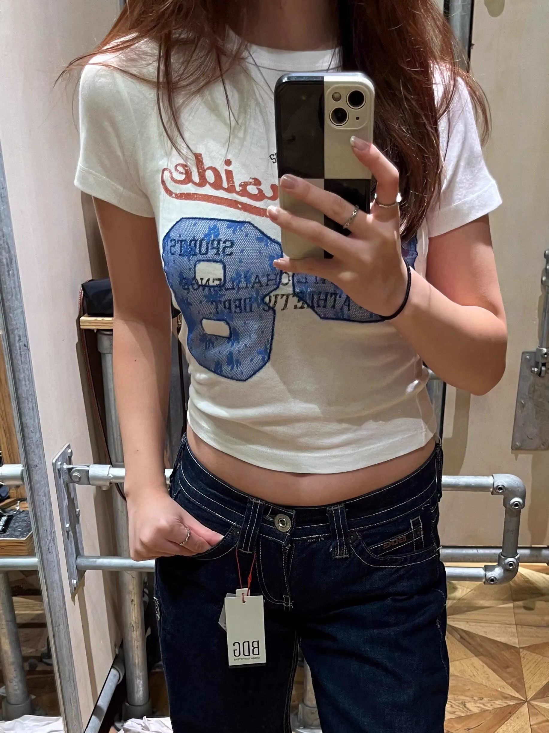 1*1纯棉 高弹力新款夏季短袖短款搭配高腰裤修身显瘦洋气上衣