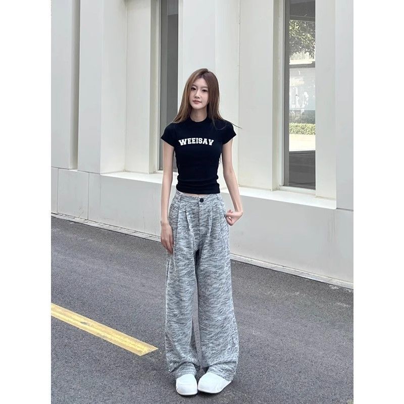 【1*1纯棉 常规款】印花正肩常规短袖 高弹力新款夏季修身显 【1*1纯棉 常规款】印花正肩常规短袖 高弹力新款夏季修身显