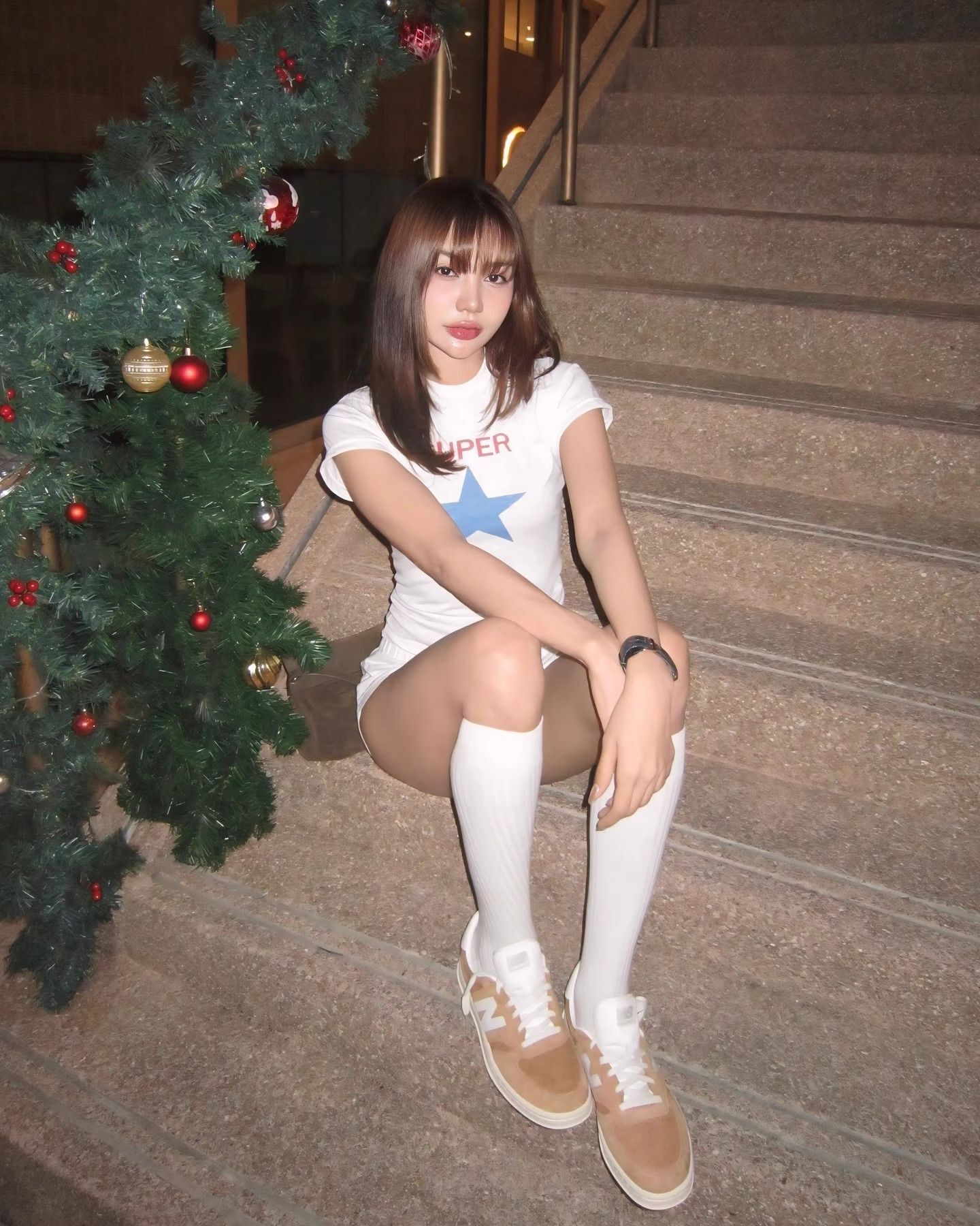 【1*1纯棉 常规款】印花正肩常规短袖 高弹力新款夏季修身显