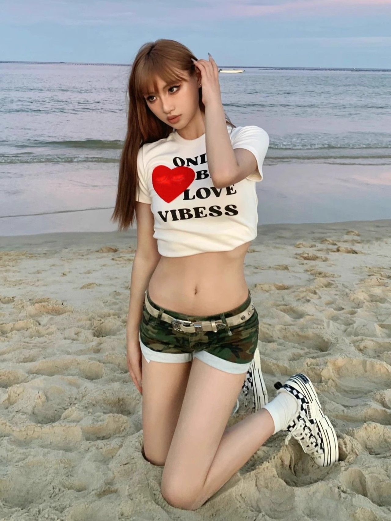 【1*1纯棉 常规款】印花正肩常规短袖 高弹力新款夏季修身显 【1*1纯棉 常规款】印花正肩常规短袖 高弹力新款夏季修身显