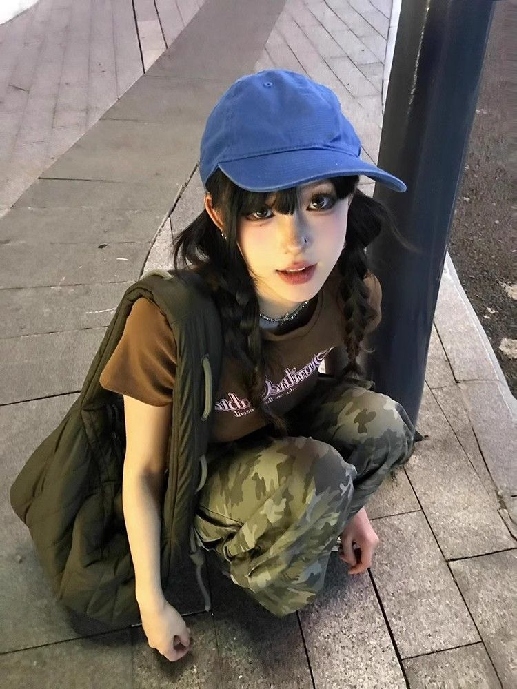 【1*1纯棉 常规款】印花正肩常规短袖 高弹力新款夏季修身显