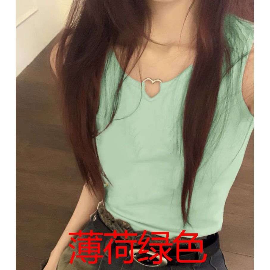 【散拿不加价】纯棉220克40支92棉8氨纶短款背心吊带t恤